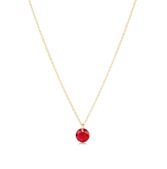 16" Necklace Gold - Reflection Small Charm