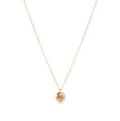 16" Necklace Gold - Reflection Small Charm