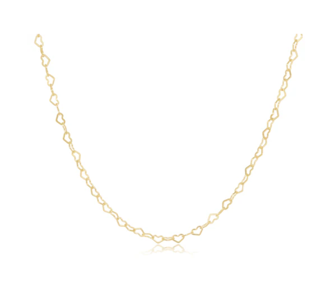 17" Choker Love Chain - Gold