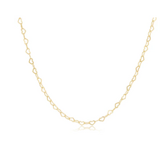 17" Choker Love Chain - Gold