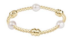Admire Gold & Admire Pearl 3mm Gold Bracelet