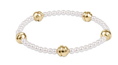 Admire Small Gold 3mm Pearl Bracelet