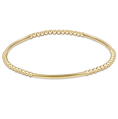 Bliss Bar Pattern Gold 2.5mm Bracelet