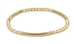 Bliss Bar Pattern Gold 3mm Bracelet