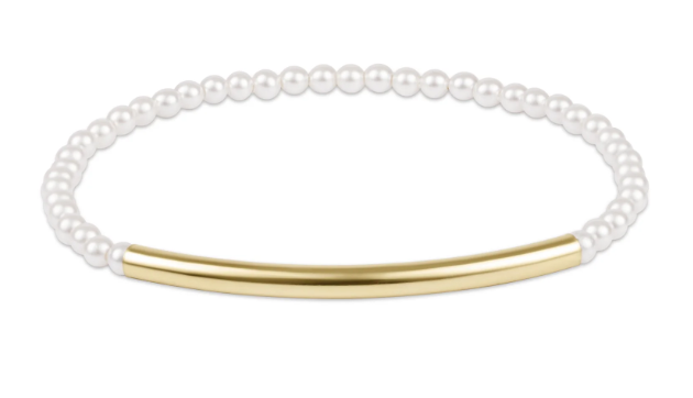 Bliss Bar Smooth Pearl 3mm Bracelet