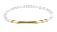 Bliss Bar Smooth Pearl 3mm Bracelet