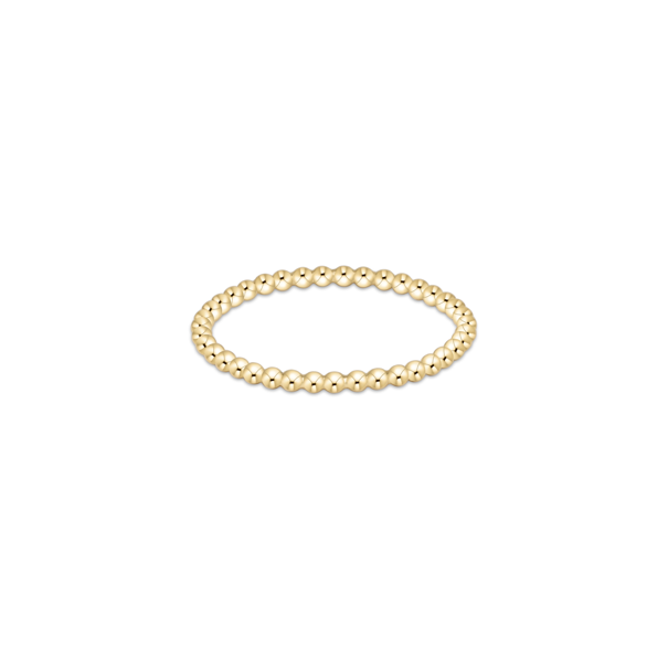 Classic Gold 1.5mm Bead Ring