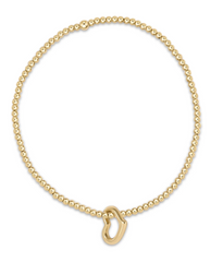 Extends Classic Gold 2.5mm Bracelet - Love Gold Charm