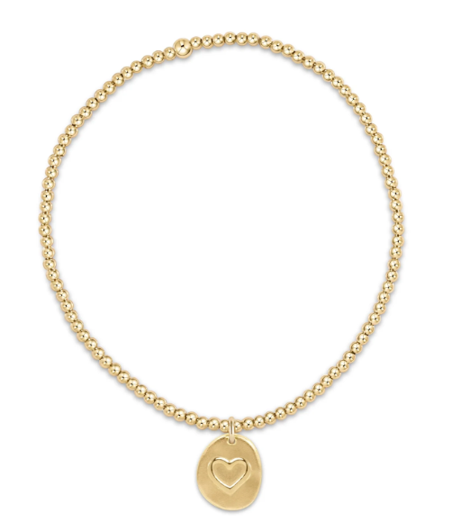Extends Classic Gold 2mm Bracelet - Inspire Love Small Gold Disc