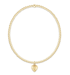 Classic Gold 2mm Bracelet - Love Plush Small Gold Charm