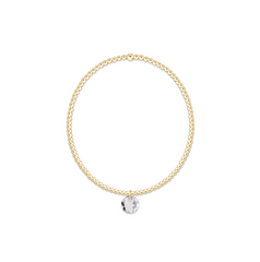 Classic Gold 2mm Bracelet - Reflection Small Charm