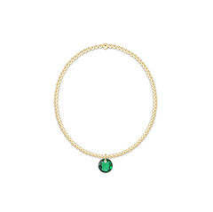 Classic Gold 2mm Bracelet - Reflection Small Charm