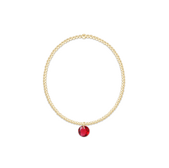 Classic Gold 2mm Bracelet - Reflection Small Charm