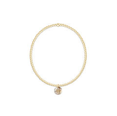 Classic Gold 2mm Bracelet - Reflection Small Charm