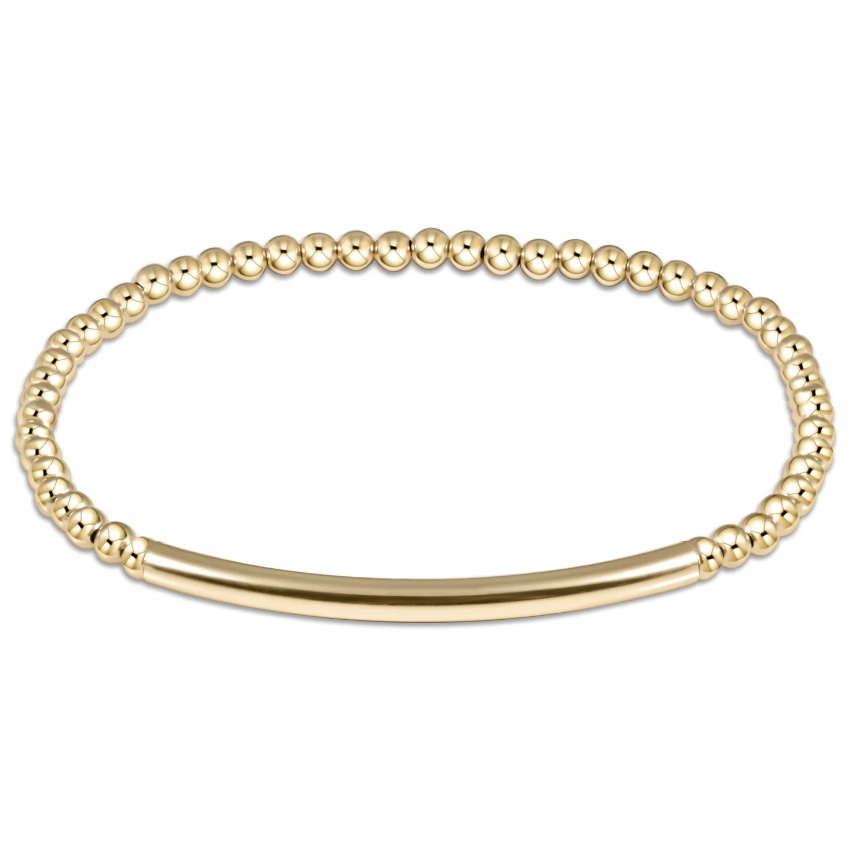 Bliss Bar Smooth Gold 3mm Bracelet