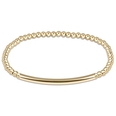 Bliss Bar Smooth Gold 3mm Bracelet