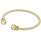 Classic Gold 3mm Bead Cuff - Gold
