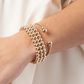 Classic Gold 3mm Bead Cuff - Gold