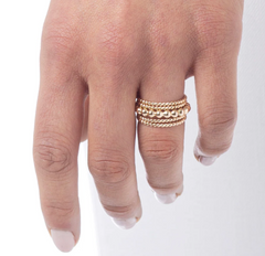 Classic Gold 3mm Bead Ring