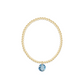 Classic Gold 3mm Bracelet - Reflection Charm