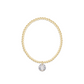 Classic Gold 3mm Bracelet - Reflection Charm