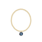 Classic Gold 3mm Bracelet - Reflection Charm
