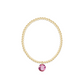 Classic Gold 3mm Bracelet - Reflection Charm