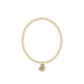 Classic Gold 3mm Bracelet - Reflection Charm