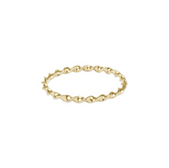 Classic Gold Twisted Thin Band Ring