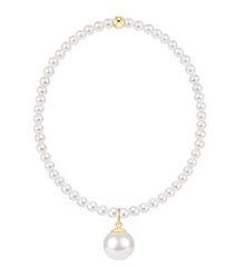 Extends Classic Pearl 3mm Bracelet - Classic Pearl 10mm Charm
