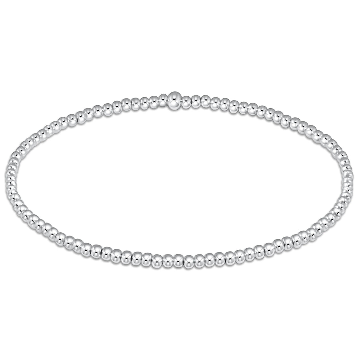 A Classic Sterling 2mm Bead Bracelet from Enewton.