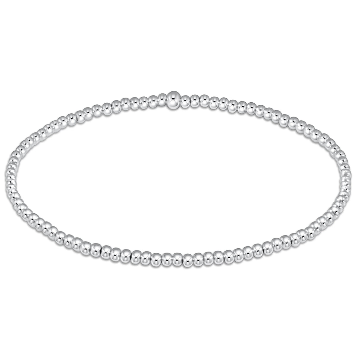 A Classic Sterling 2mm Bead Bracelet from Enewton.