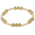 Dignity Joy Pattern 6mm Bead Bracelet - Gold Front View