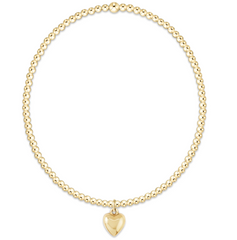 egirl Classic Gold 2mm Bracelet - Love Plush Small Gold Charm