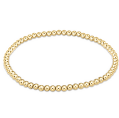 egirl Classic Gold 3mm Bead Bracelet