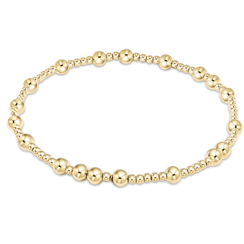 egirl Hope Unwritten 4mm Bead Bracelet - Gold