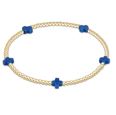 egirl Signature Cross Small 2mm Gold Bracelet
