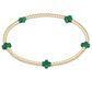egirl Signature Cross Small 2mm Gold Bracelet
