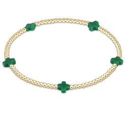 egirl Signature Cross Small 2mm Gold Bracelet