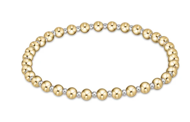 enewton Extends - Classic Grateful Pattern 4mm Bead Bracelet - Mixed Metal