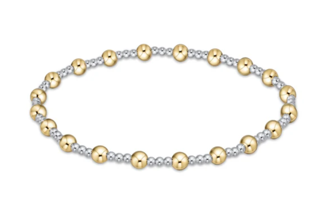 enewton Extends - Classic Sincerity Pattern 4mm Bead Bracelet - Mixed Metal