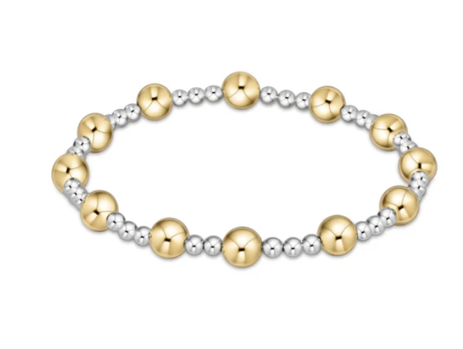 enewton Extends - Classic Sincerity Pattern 6mm Bead Bracelet - Mixed Metal