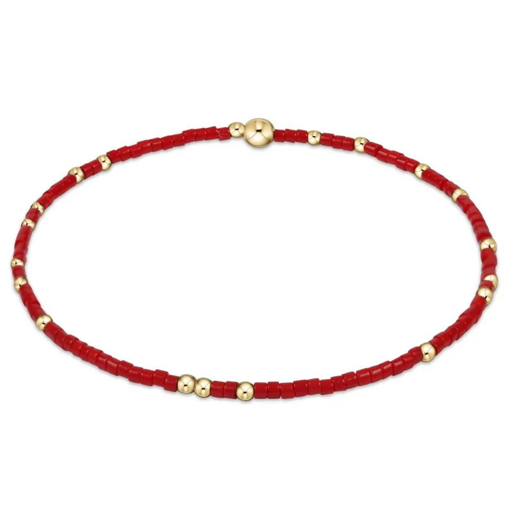 Enewton bracelets special Fourth of July edition of the Hope Unwritten bracelet. Bright Red design.