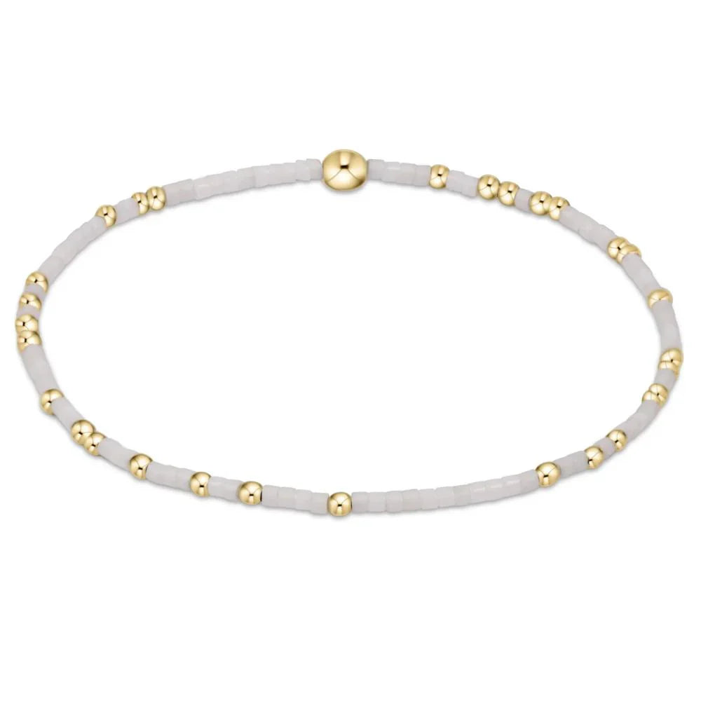 Enewton bracelets special Fourth of July edition of the Hope Unwritten bracelet. White design.
