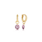 Huggie Gold 0.5" Hoop - Reflection Small Charm