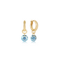 Huggie Gold 0.5" Hoop - Reflection Small Charm