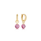 Huggie Gold 0.5" Hoop - Reflection Small Charm