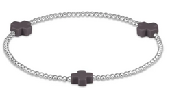 Signature Cross Sterling Pattern 2mm Bead Bracelet
