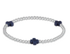 Signature Cross Sterling Pattern 3mm Bead Bracelet