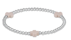 Signature Cross Sterling Pattern 3mm Bead Bracelet